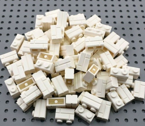 Tcm bricks white 1x2 - bricks, brick