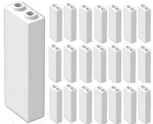 Lego 25x new 1x2x5 white - 25x,