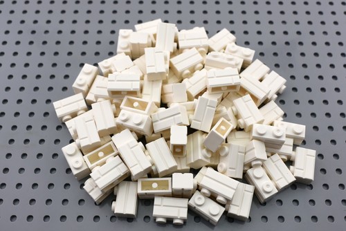 Tcm bricks white 1x2 brick - tcm,