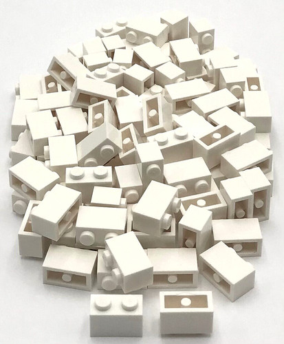 Lego 100 new white bricks - bricks, 1