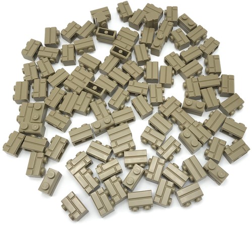 Lego 100 new - tan, bricks